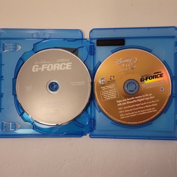 Walt Disney G-Force Blu-Ray/DVD/Digital Copy 3 - Disc Set Movie Pre-Owned - Picture 5 of 5
